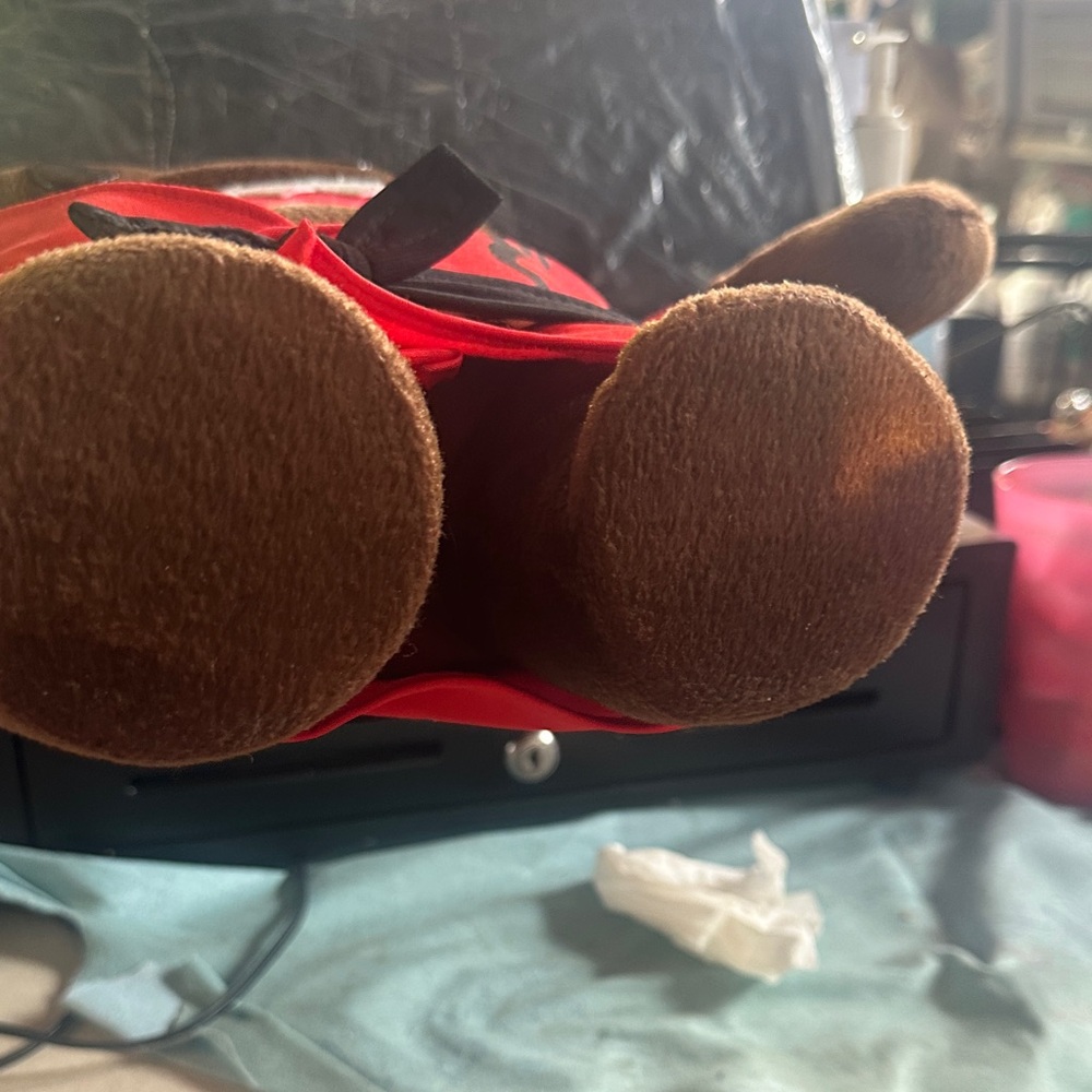 Domo Brown and Red Plush Toy - Picture 6 of 7